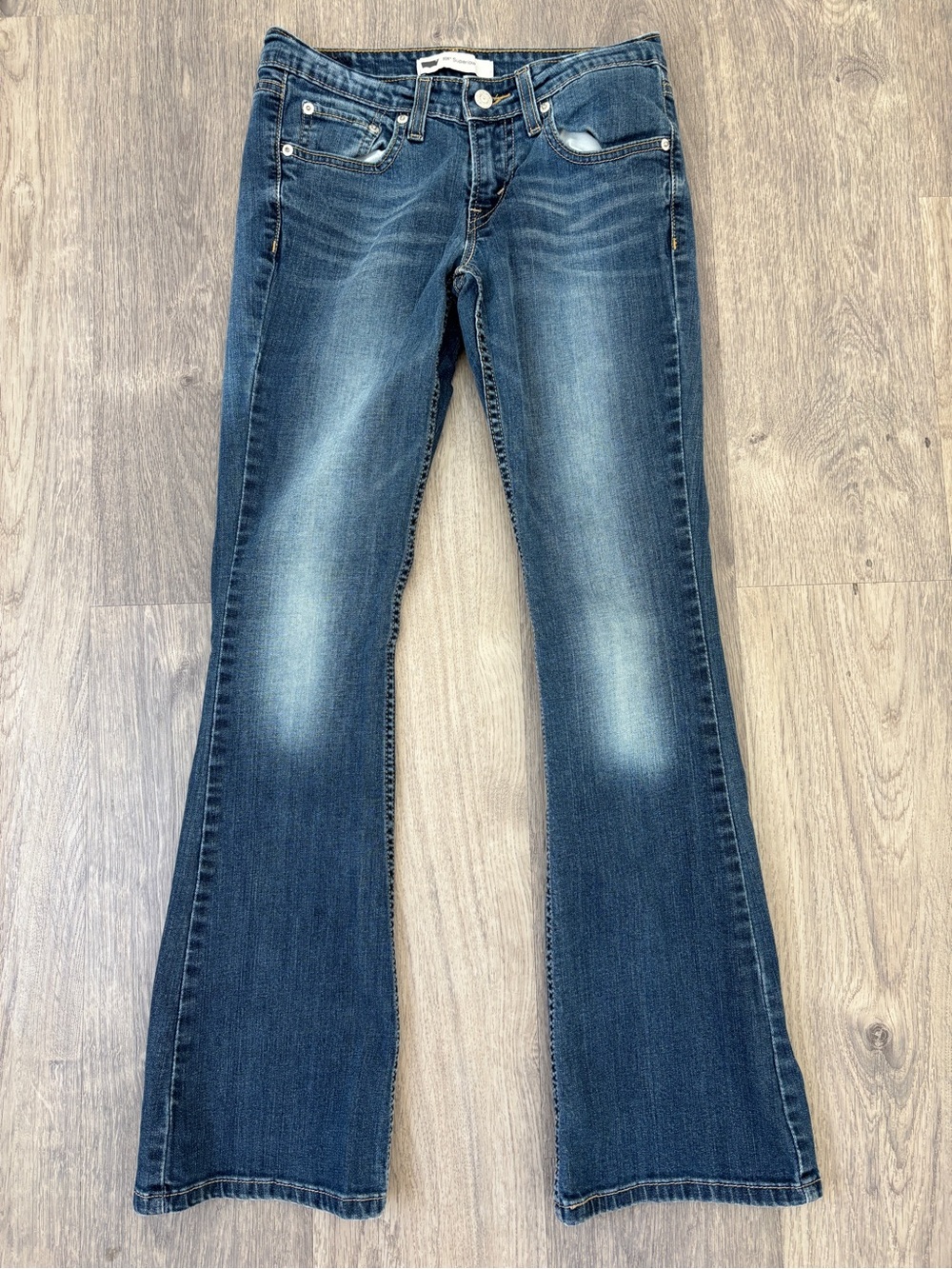 Levi's 518 Superlow Stonewashed Bootcut Jeans